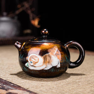 【京品优选】吾和漆器茶具吾和漆器茶具名家手作连宏达犀皮建盏壶