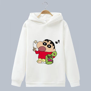 蜡笔小新连帽卫衣男女大码童装长袖外套衣服动漫周边宽松亲子装潮