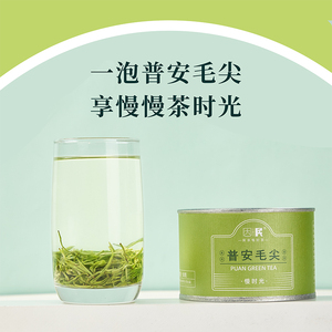 贵州普安县特产 普安绿茶 因民 毛尖·慢时光 50g特级罐装 生态茶