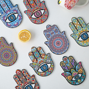 佐巴伦手掌隔热垫陶瓷创意防烫垫茶杯垫防滑杯垫个性摆件装饰垫