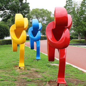 玻璃钢运动人雕塑