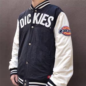 官网蒂克dickies棒球服男女同款情侣外套秋冬加厚宽松迪克斯棉服