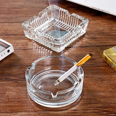 新款家大号塑料玻璃圆焑灰酒特用简约客厅姻灰缸烟灰缸点烟缸店.