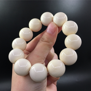 猛犸象白牙手串