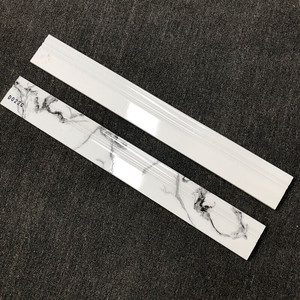 简约北欧通体大理石地脚线瓷砖走边贴踢脚线波导线圈边门槛石地砖