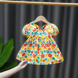 巴拉巴拉官方正品贝拉一岁女宝宝夏装裙子新款女童连衣裙洋气夏季