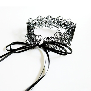 情趣内衣配饰性感蕾丝水溶花颈环脖环可爱系带项圈