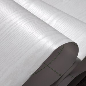 墙裙墙纸旧家具翻新贴纸衣柜桌面木门防水波音软片白木纹树皮贴皮