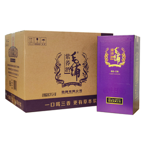 毛铺紫荞45度500mlX6瓶礼盒装整箱苦荞酒养生酒高档礼品酒