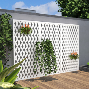 园之助旗舰店天猫栅栏围栏户外隔断墙挡墙格栅白色庭院篱笆围墙护栏