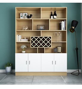 厨房隔断柜酒柜带推拉门餐厅酒柜客厅餐厅柜子靠墙玄新潮