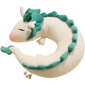 毛绒玩具创意可爱小白龙U型枕千与千寻周边白龙颈枕动漫周边头枕