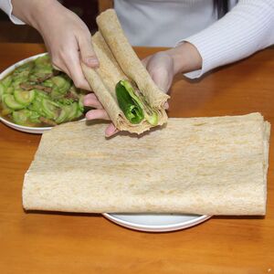 杂粮煎饼皮半成品早餐山东煎饼临沂蒙大煎饼粗粮小麦软手抓单油饼