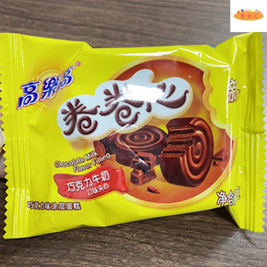 高乐高 巧克力味卷卷心蛋糕零食儿时怀旧糕点600g