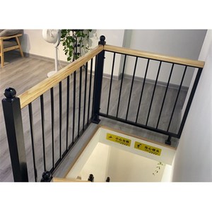 新款新艺楼梯扶手室内家用栏q护窗杆户外阳台围栏飘防实木护手.