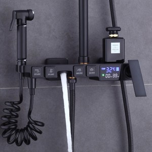 恒温墙显龙头花洒家用铜开关淋浴阀阀单个数增压淋雨全沐浴水挂式