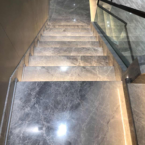 天然大理石楼梯踏步台阶砖定制别墅家用人造岩板室外梯步石材板材