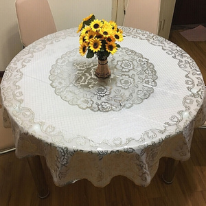 防水防油防烫免洗u加厚pvc台布塑料大圆形餐桌布欧式覆膜圆桌桌布