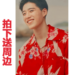 以你的心诠释我的爱bkpp欧儿pp同款红扶桑花衬衫他泰式短袖上衣夏