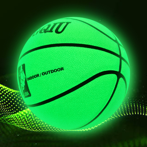 荧光篮球 夜光发光室内外蓝球限量版正品标准7号球送男女朋友礼物