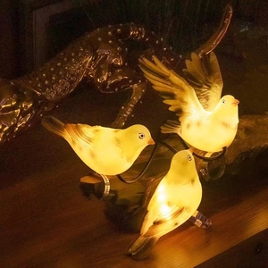 户外壁灯防水挂树灯小鸟发光动物别墅花园庭院景观农家乐装饰灯