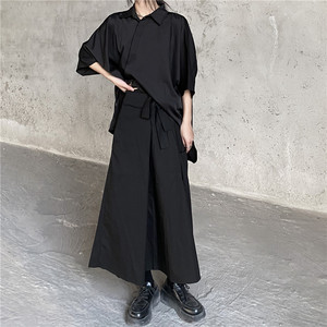 不规则半身裙男