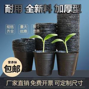 西葫芦育苗杯塑料水培花盆纸浆种植营养袋植物简易圆形我要买托盘