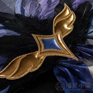 喵屋小铺王者荣耀小乔cos天鹅之梦c服黑天鹅扇子cosplay女道具