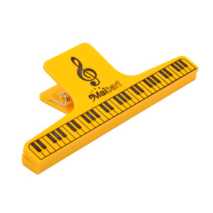 (3个装)山野专业乐谱夹子 彩色高级音乐曲谱夹本谱台大号长尾夹.