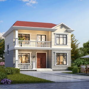 二层别墅设计图纸新农村自建房设计图乡村房屋欧式网红现代效果图