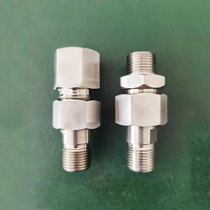 不锈钢高压活接头变送器压力表终端转换双头内外连接螺纹定制防爆