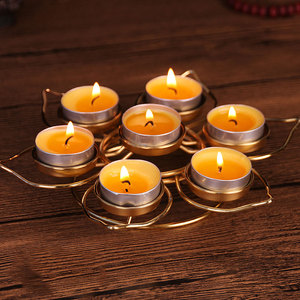 供灯酥油灯架七星灯七盏梅花家用西藏用品大全长明蜡烛台桌面油灯