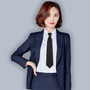女士领带时尚装饰设计感领结职业时尚正装ins搭配黑色西装免打