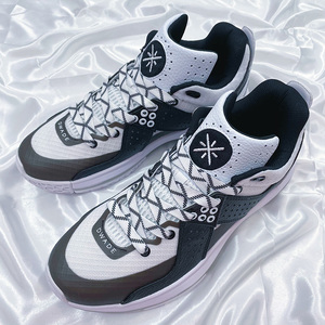 乖薰仙女原创适配全城5韦德之道黑白刺绣折线鞋带chuli