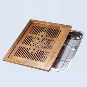 茶台漏水板创惠盖板排水搭配功夫功夫茶台原木中式储蓄水木茶盘.