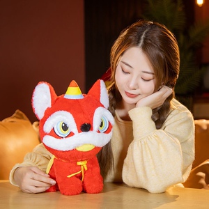 可爱喜庆年兽公仔玩偶吉祥物儿童毛绒玩具布娃娃公司年会活动礼品