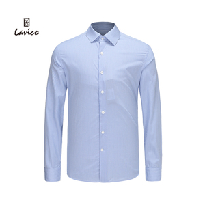 【商场同款】lavico/朗维高男装长衬格纹商务正装时尚长袖衬衫男