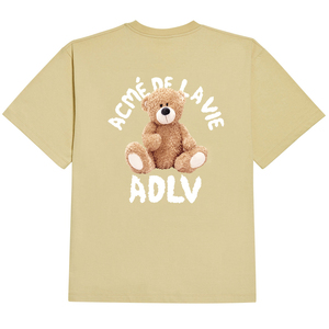 韩国潮牌ad02lvt恤短袖女宽松卡通小熊泰迪熊夏季百