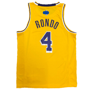 官方洛杉矶湖人队 拉简 隆多 4号球衣 透气背心