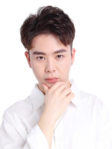 假发男头顶补发片韩版帅气隐形蓬松自然男士真发时尚纹理烫三七分