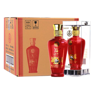 五粮液生态公司白酒熊猫珍藏n88浓香型52度竹荪酒500mlx6瓶整箱