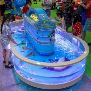 儿童乐园游乐场小孩捞鱼池商用钓鱼池奶瓶喂奶鱼池活鱼缸定制大型