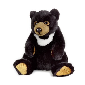 国家地理黑熊毛绒玩具礼物周边可爱公仔玩偶睡觉抱枕