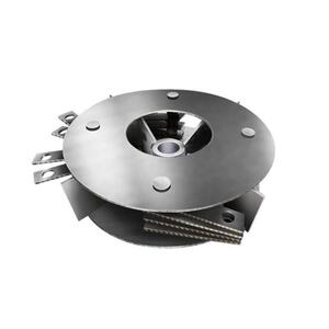 粉碎机风盘饲料机配件甩盘加厚风轮三相电铸铁养猪用的打玉米磨盘