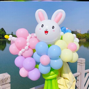 六一儿童节气球玩具安全无毒创意生日装饰ins彩色花朵长条diy材料