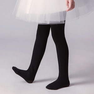 黑色女童打底裤秋冬季外穿加绒加厚款袜子肉色丝袜儿童连裤袜春秋0人