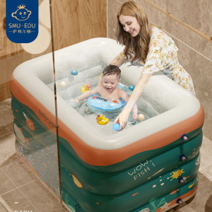 婴儿游泳池家用宝宝可折叠游泳桶儿童室内自动充气新生儿家庭水池
