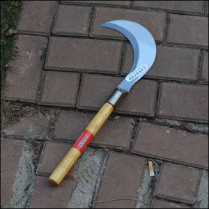 连刀四川小镰刀农用割草全钢长柄加厚迷你便携式园艺进口链刀除草