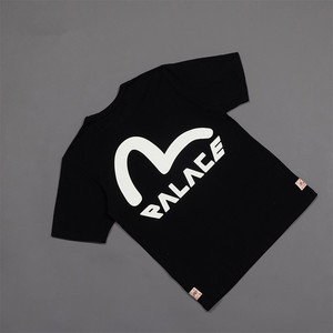 潮牌evisu福神短袖 联名海鸥大m字母男女情侣宽松休闲圆领上衣t恤