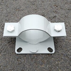 铁管管卡固定器管卡子自锁钢管平板横臂工地电线杆圆柱支架管夹